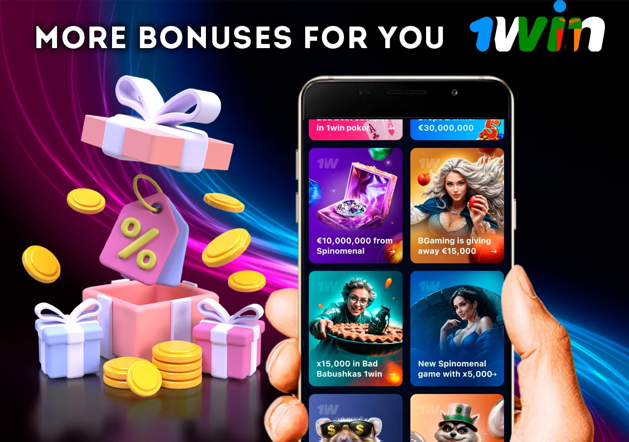 Various promotions available to players at 1Win casino include