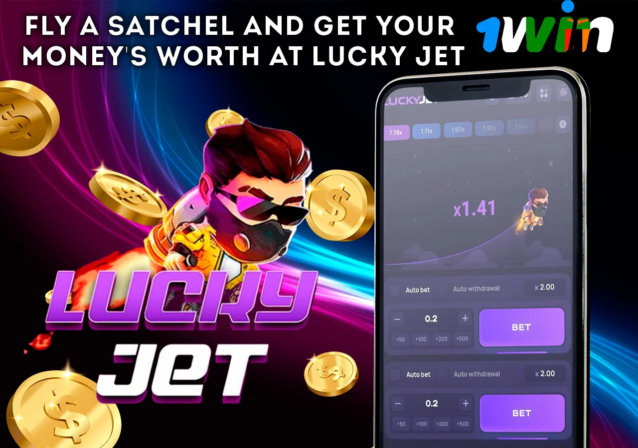 Soar with a jetpack and maximize your winnings in Lucky Jet.